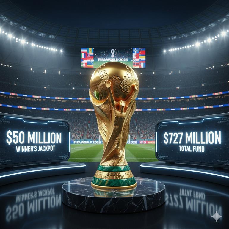FIFA Announces Record $727 Million Prize Pool for 2026 World Cup