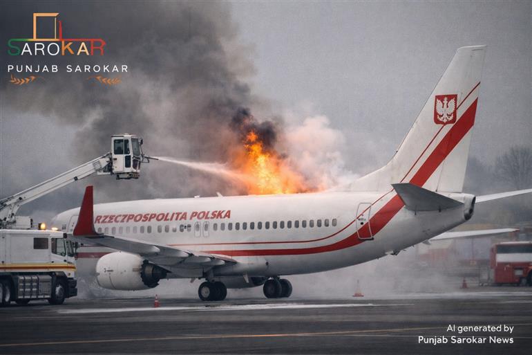 ਪੋਲੈਂਡ ਦੇ ਰਾਸ਼ਟਰਪਤੀ ਦੇ ਜਹਾਜ਼ ਨਾਲ ਡੀ-ਆਇਸਿੰਗ ਦੌਰਾਨ ਅੱਗ: ਹਵਾਈ ਸੁਰੱਖਿਆ ਜਾਂਚ ਸ਼ੁਰੂ