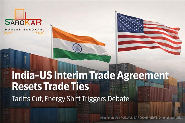 ਭਾਰਤ–ਅਮਰੀਕਾ ਆਰਜ਼ੀ ਵਪਾਰ ਸਮਝੌਤਾ: ਰਾਹਤ ਵੀ, ਸੀਮਾਵਾਂ ਵੀ