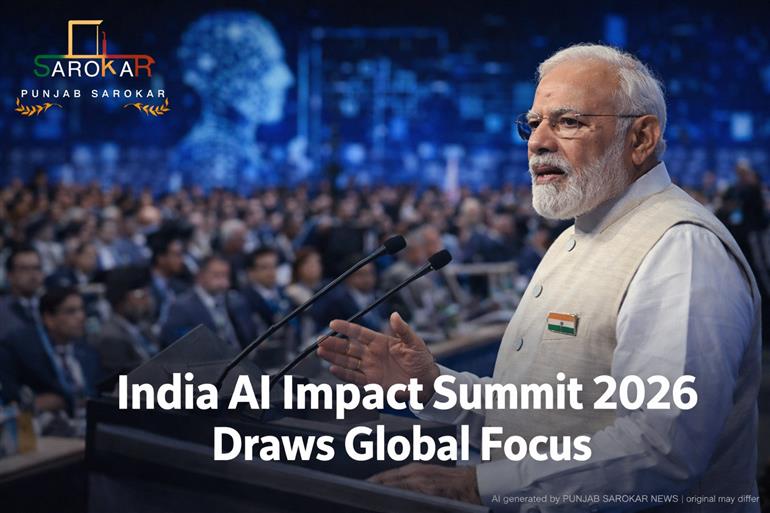 ਭਾਰਤ AI ਇੰਪੈਕਟ ਸਮਿੱਟ 2026: ਵਿਸ਼ਵ ਪੱਧਰੀ ਹਾਜ਼ਰੀ, ਸਿਆਸੀ ਚਰਚਾ ਅਤੇ ਨੀਤੀ ਸੰਦੇਸ਼