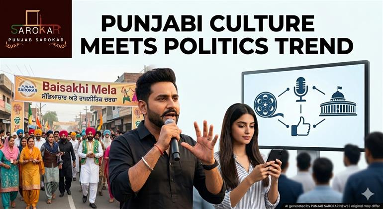 ਪੰਜਾਬੀ ਸਭਿਆਚਾਰ ਤੇ ਮੀਡੀਆ ਵਿੱਚ ਚਰਚਾ: ਮਨੋਰੰਜਨ-ਰਾਜਨੀਤੀ ਦਾ ਮਿਲਾਪ ਵੱਧ ਰਿਹਾ