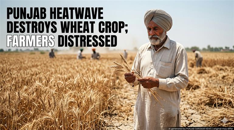 ਪੰਜਾਬ ਦੀ ਕਿਸਾਨੀ ’ਤੇ ਕੁਦਰਤ ਦਾ ਕਹਿਰ: ਤਪਦੀਆਂ ਲੂਆਂ ਨੇ ਮੁਰਝਾਏ ਅੰਨਦਾਤੇ ਦੇ ਸੁਪਨੇ
