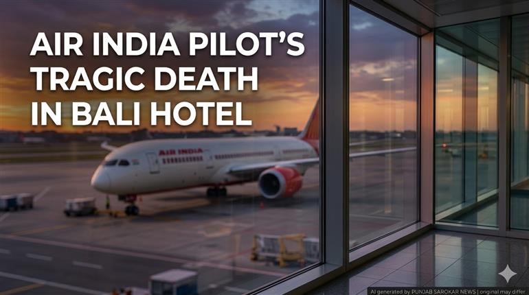 ਏਅਰ ਇੰਡੀਆ ਦੇ ਪਾਇਲਟ ਦੀ ਬਾਲੀ 'ਚ ਮੌਤ: ਡਿਊਟੀ ਤੋਂ ਬਾਅਦ ਹੋਟਲ 'ਚ ਆਰਾਮ ਕਰਦੇ ਸਮੇਂ ਪਿਆ ਦੌਰਾ
