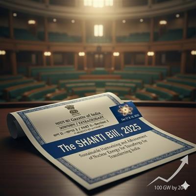 India’s Nuclear Renaissance: Unpacking the SHANTI Bill, 2025