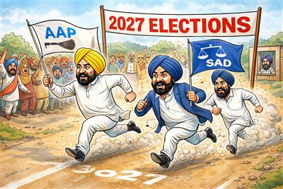 ਅਕਾਲੀਆਂ ਦੇ ਕਿਲ੍ਹੇ 'ਚ ਆਪ ਦਾ ਪਹਿਲਾ ਵਾਰ : 2027 ਲਈ  ਮਜੀਠਾ ਤੋਂ ਤਲਬੀਰ ਸਿੰਘ ਗਿੱਲ ਹੋਣਗੇ ਉਮੀਦਵਾਰ   