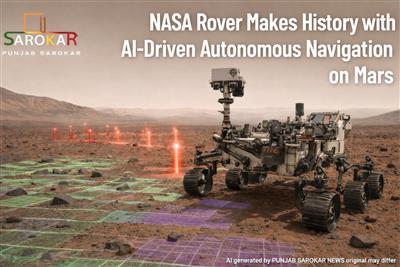 ਨਾਸਾ ਦੇ ਏਆਈ-ਸੰਚਾਲਿਤ ਰੋਵਰ ਪਰਸੀਵਰੈਂਸ ਨੇ ਮੰਗਲ ’ਤੇ ਬਿਨਾਂ ਮਾਨਵ ਮਾਰਗਰਦਰਸ਼ਨ ਡਰਾਈਵਿੰਗ ਦਾ ਇਤਿਹਾਸ ਰਚਿਆ -      ਜੇਜ਼ੇਰੋ ਕ੍ਰੇਟਰ ਵਿੱਚ ਏਆਈ-ਗਾਈਡਡ ਡਰਾਈਵ ਤੇ ਆਟੋਨੋਮਸ ਨੈਵੀਗੇਸ਼ਨ ਤਕਨਾਲੋਜੀ ਸਫ਼ਲ 