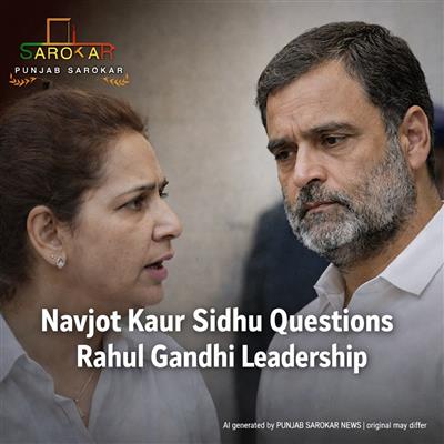 ਨਵਜੋਤ ਕੌਰ ਸਿੱਧੂ ਨੇ ਰਾਹੁਲ ਗਾਂਧੀ ਨੂੰ ਨਿਸ਼ਾਨਾ ਬਣਾਇਆ, ਕਿਹਾ ‘ਤੁਸੀਂ ਉਸ ਕੁਰਸੀ ਦੇ ਲਾਇਕ ਨਹੀਂ’