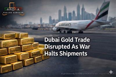 ਦੁਬਈ ਤੋਂ ਸੋਨੇ ਦੀ ਸਪਲਾਈ ਠੱਪ: ਜੰਗ ਦੇ ਬੱਦਲਾਂ ਨੇ ਰੋਕੀਆਂ ਜਹਾਜ਼ਾਂ ਦੀਆਂ ਉਡਾਣਾਂ, ਭਾਰਤ ਵਿੱਚ ਸੋਨਾ ਹੋ ਸਕਦਾ ਹੈ ਮਹਿੰਗਾ