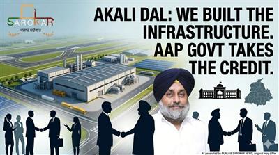 ਨਿਵੇਸ਼ਕ ਸਮਿੱਟ ‘ਤੇ ਸਿਆਸੀ ਤਕਰਾਰ: ਸੁਖਬੀਰ ਬਾਦਲ ਨੇ ਕਿਹਾ – ਅਕਾਲੀ ਸਰਕਾਰ ਦੇ ਕੰਮਾਂ ਦਾ ਕਰੈਡਿਟ ਲੈ ਰਹੀ ਹੈ ਆਪ ਸਰਕਾਰ