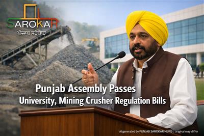 ਪੰਜਾਬ ਵਿਧਾਨ ਸਭਾ ਵੱਲੋਂ ਆਨੰਦਪੁਰ ਸਾਹਿਬ 'ਚ ਡਿਫੈਂਸ ਯੂਨੀਵਰਸਿਟੀ ਅਤੇ ਮਾਈਨਿੰਗ ਬਿੱਲ ਪਾਸ