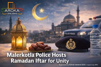 ਮਾਲੇਰਕੋਟਲਾ ਪੁਲਿਸ ਵੱਲੋਂ ਇਫ਼ਤਾਰ ਪਾਰਟੀ ਰਾਹੀਂ ਭਾਈਚਾਰਕ ਸਾਂਝ ਦਾ ਸੰਦੇਸ਼