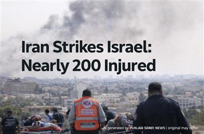 ਈਰਾਨ ਦਾ ਇਜ਼ਰਾਈਲ ’ਤੇ ਵੱਡਾ ਮਿਜ਼ਾਈਲ ਹਮਲਾ: ਡਿਮੋਨਾ ਅਤੇ ਅਰਾਦ ਵਿੱਚ ਕਰੀਬ 200 ਜ਼ਖ਼ਮੀ