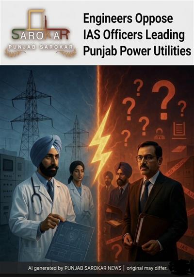 ਪੰਜਾਬ ਸਰਕਾਰ ਦੇ ਫੈਸਲੇ ਦਾ ਵਿਰੋਧ: PSPCL ਅਤੇ PSTCL ਦੇ ਮੁਖੀ IAS ਅਫਸਰ ਲਗਾਉਣ 'ਤੇ ਪਾਵਰ ਇੰਜੀਨੀਅਰ ਨਾਰਾਜ਼