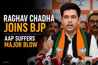 ਰਾਘਵ ਚੱਢਾ ਬੀਜੇਪੀ ਵਿੱਚ ਸ਼ਾਮਲ: ਆਮ ਆਦਮੀ ਪਾਰਟੀ ਲਈ ਵੱਡਾ ਝਟਕਾ